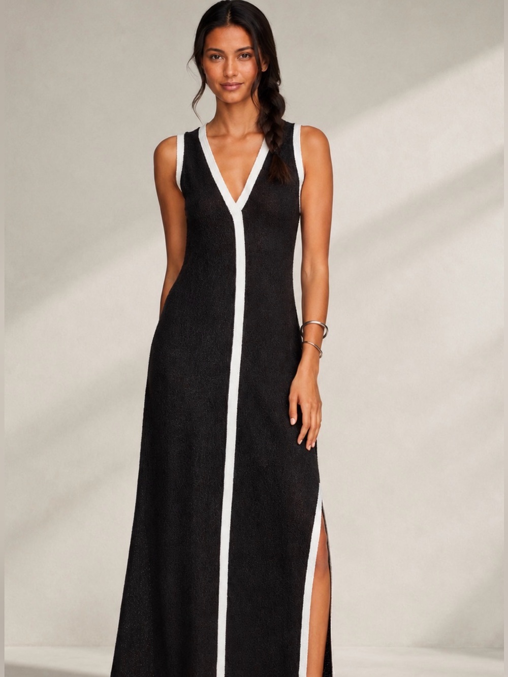 Revolve CYNTHIA ROWLEY Merino Wool-Blend Riviera Maxi Dress XS - Picture 11 of 11